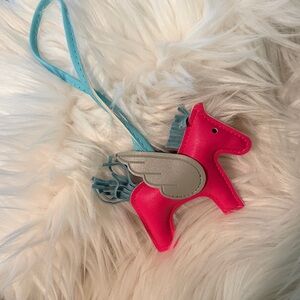 Winged Horse Bag Tag or Key Holder - Flying Pony